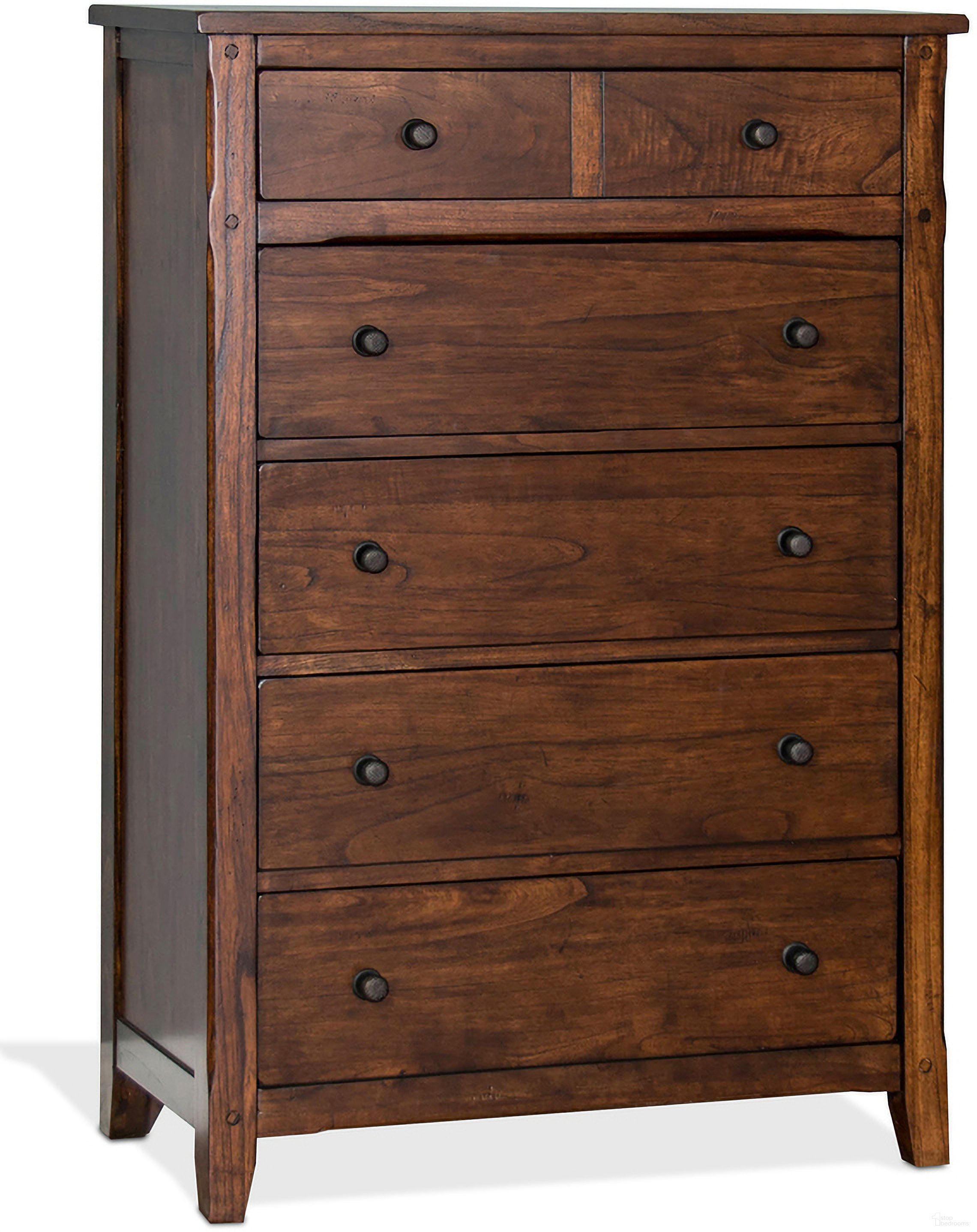 The appearance of Santa Fe Petite Chest In Dark Chocolate designed by Sunny Designs in the transitional interior design. This dark chocolate piece of furniture was selected by 1StopBedrooms from Santa Fe Collection to add a touch of cosiness and style into your home. Sku: 2334DC-C2. Material: Birch.