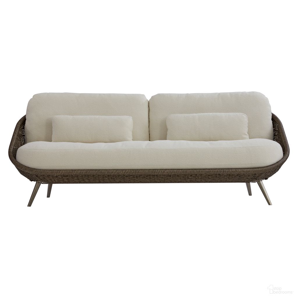The appearance of Santa Monica Outdoor Sofa In Cream Boucle and Grey designed by Bernhardt in the modern / contemporary interior design. This cream boucle/grey piece of furniture was selected by 1StopBedrooms from Santa Collection to add a touch of cosiness and style into your home. Sku: O8227A. Material: Woven.