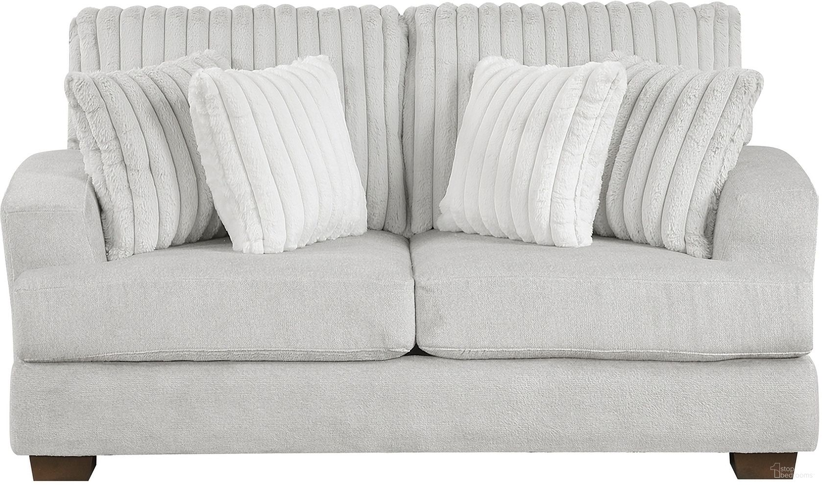 The appearance of Santiago Loveseat In Gray designed by Homelegance in the modern / contemporary interior design. This gray piece of furniture was selected by 1StopBedrooms from Santiago Collection to add a touch of cosiness and style into your home. Sku: 9558LG-2. Material: Microfiber.