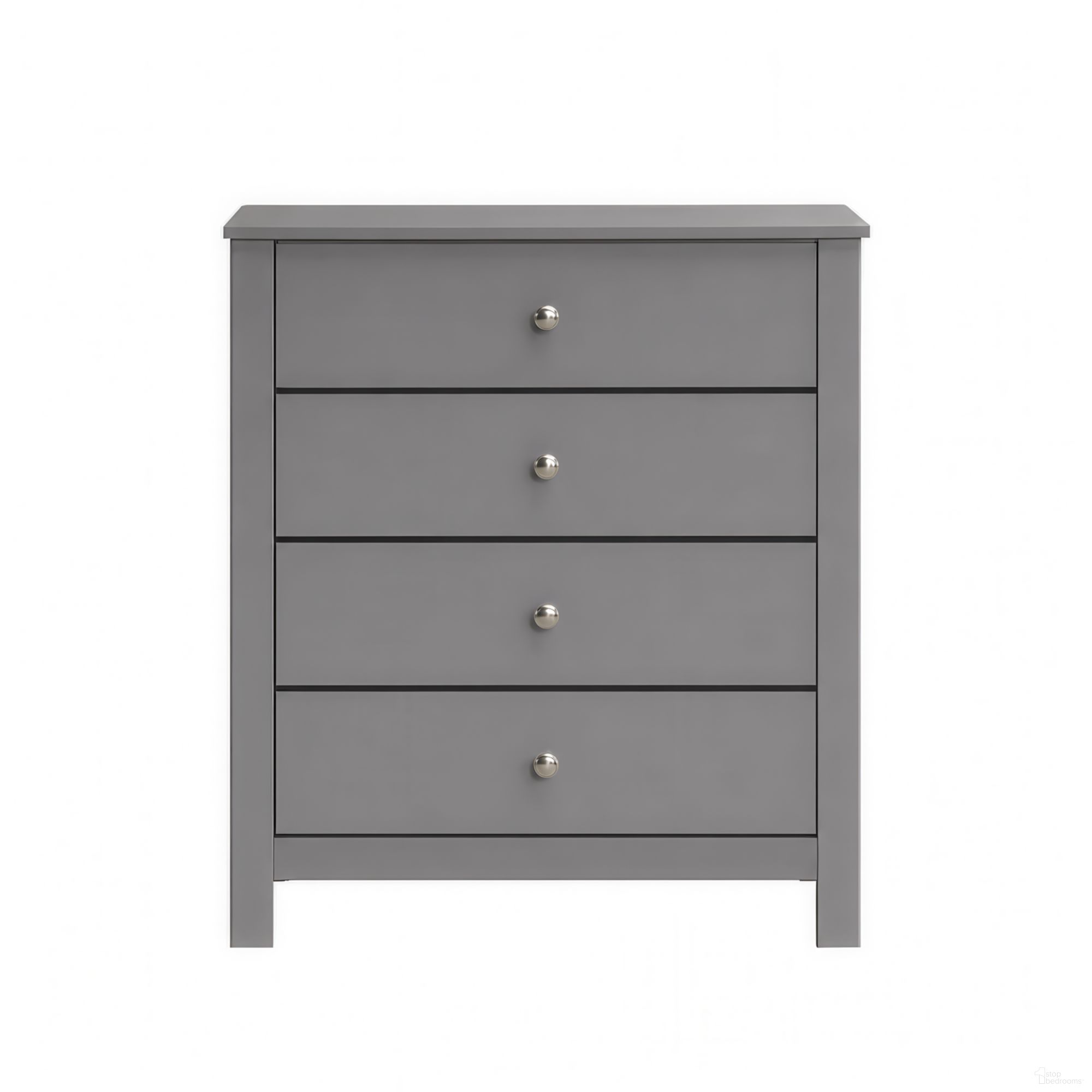 Santino 4-Drawer Chest In Grey
