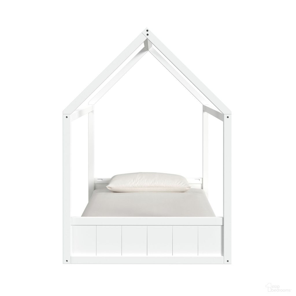 Santino Twin Montessori Loft Bed In White