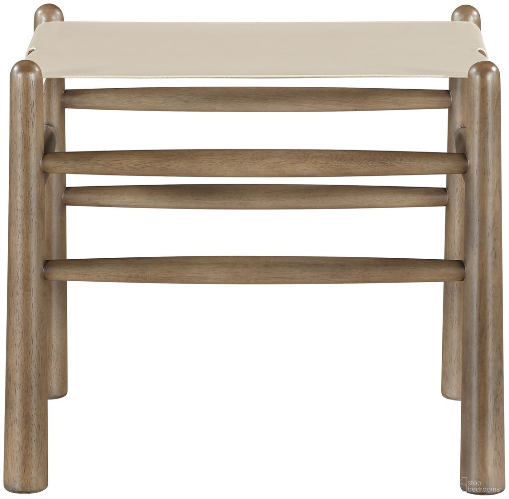 The appearance of Santos Vegan Leather Upholstered Bench In Beige and Stained Brown designed by Meridian in the modern / contemporary interior design. This beige/stained brown piece of furniture was selected by 1StopBedrooms from Santos Collection to add a touch of cosiness and style into your home. Sku: 22019Beige. Material: Vegan Leather.