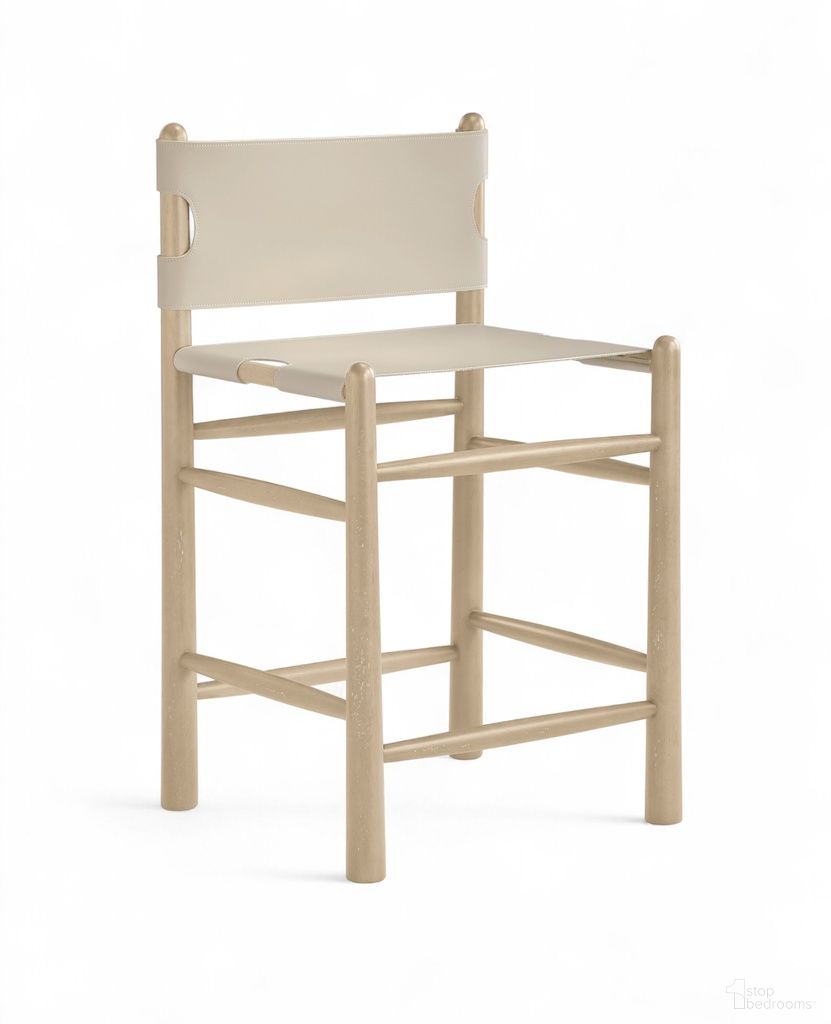 The appearance of Santos Vegan Leather Upholstered Counter Stool In Beige designed by Meridian in the modern / contemporary interior design. This beige piece of furniture was selected by 1StopBedrooms from Santos Collection to add a touch of cosiness and style into your home. Sku: 77096Beige-C. Material: Foam.