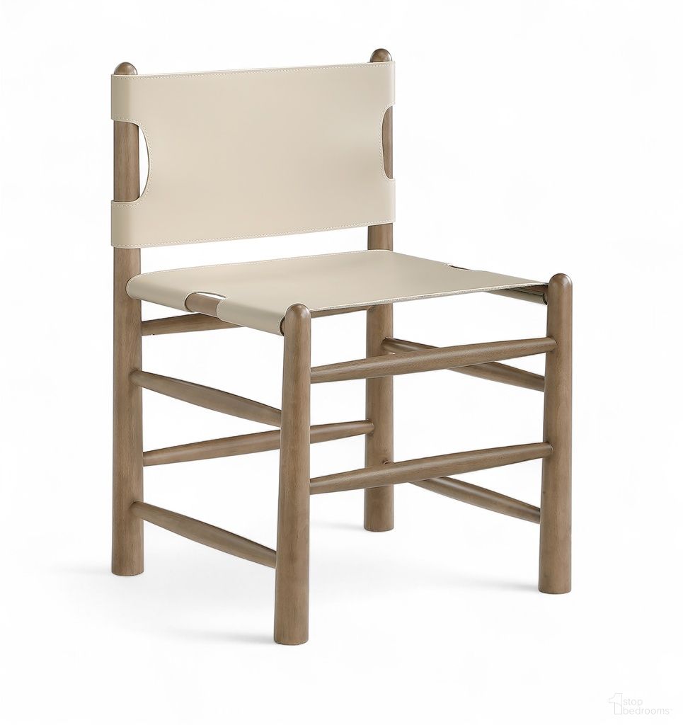 The appearance of Santos Vegan Leather Upholstered Dining Chair Set of 2 In Beige designed by Meridian in the modern / contemporary interior design. This beige piece of furniture was selected by 1StopBedrooms from Santos Collection to add a touch of cosiness and style into your home. Sku: 77095Beige-C. Material: Foam. Chair Type: Side Chair.