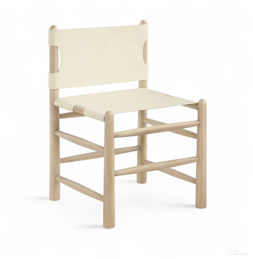The appearance of Santos Vegan Leather Upholstered Dining Chair Set of 2 In Cream designed by Meridian in the modern / contemporary interior design. This cream piece of furniture was selected by 1StopBedrooms from Santos Collection to add a touch of cosiness and style into your home. Sku: 77094Cream-C. Material: Foam. Chair Type: Side Chair.