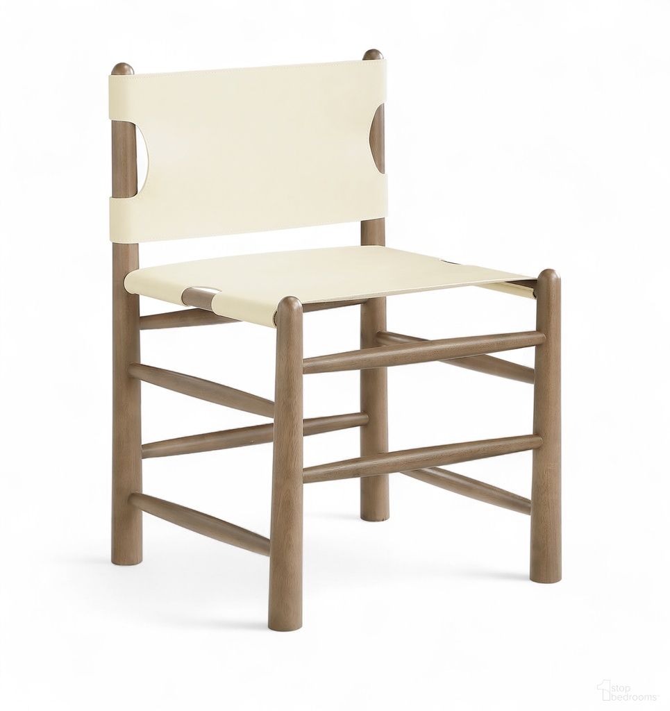 The appearance of Santos Vegan Leather Upholstered Dining Chair Set of 2 In Cream designed by Meridian in the modern / contemporary interior design. This cream piece of furniture was selected by 1StopBedrooms from Santos Collection to add a touch of cosiness and style into your home. Sku: 77095Cream-C. Material: Foam. Chair Type: Side Chair.