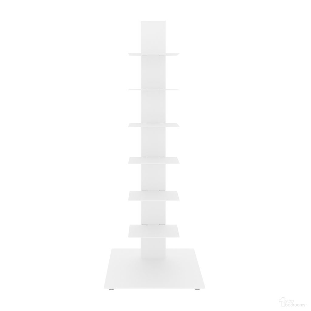 The appearance of Sapiens 38 Inch Bookcase Tower In White designed by Euro Style in the modern / contemporary interior design. This white piece of furniture was selected by 1StopBedrooms from Sapiens Collection to add a touch of cosiness and style into your home. Sku: 94196WHT-A;94196WHT-B. Material: Steel.