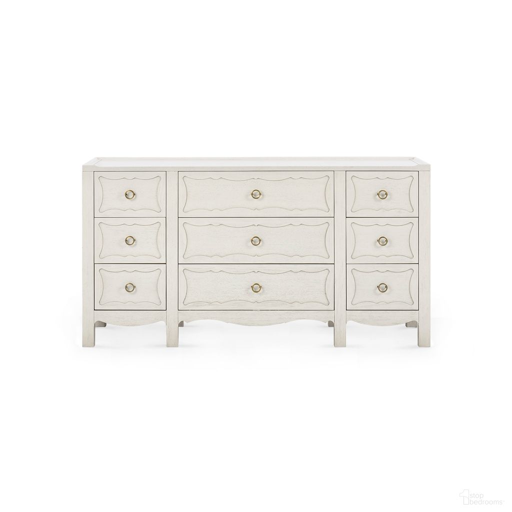 The appearance of Sara Extra Large 9-Drawer Cabinet In Sailcloth Sheen designed by Villa & House in the transitional interior design. This sailcloth sheen piece of furniture  was selected by 1StopBedrooms from Sara Collection to add a touch of cosiness and style into your home. Sku: SAR-250-9540-884. Material: Acacia.