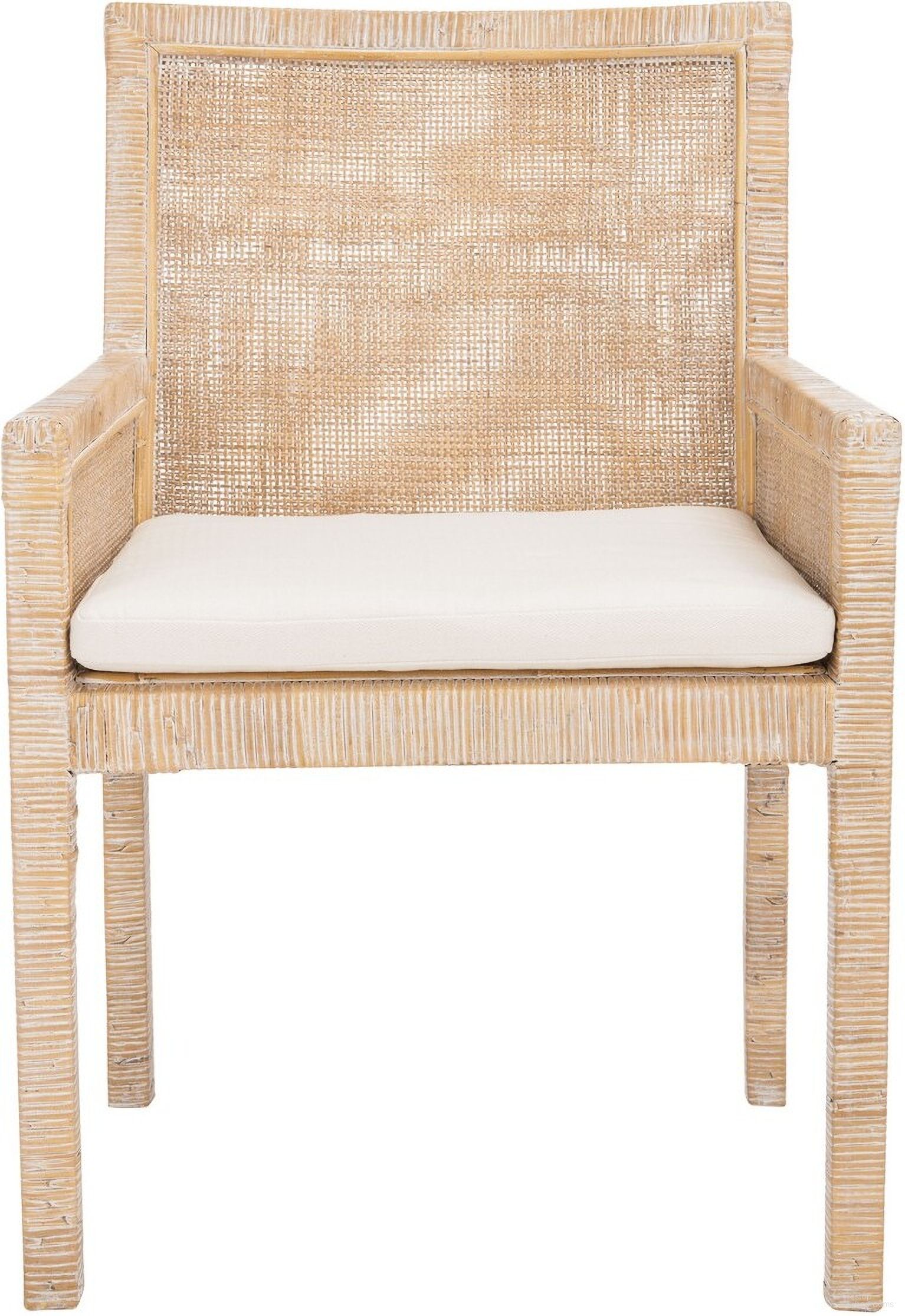 The appearance of Sarai Accent Chair with Cushion in Grey designed by Safavieh in the coastal interior design. This grey piece of furniture was selected by 1StopBedrooms from Sarai Collection to add a touch of cosiness and style into your home. Sku: ACH6520B. Material: Rattan.