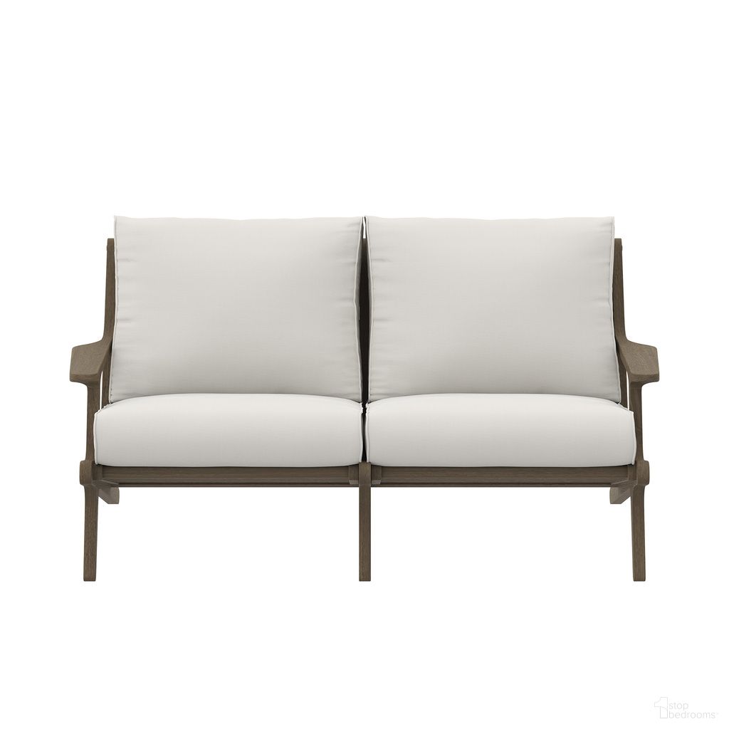 The appearance of Saratoga Outdoor Patio Teak Wood Loveseat In White and Weathered Gray designed by Modway in the modern / contemporary interior design. This white/weathered gray piece of furniture  was selected by 1StopBedrooms from Saratoga Collection to add a touch of cosiness and style into your home. Sku: EEI-7247-WGR-WHI. Material: Teak Wood.