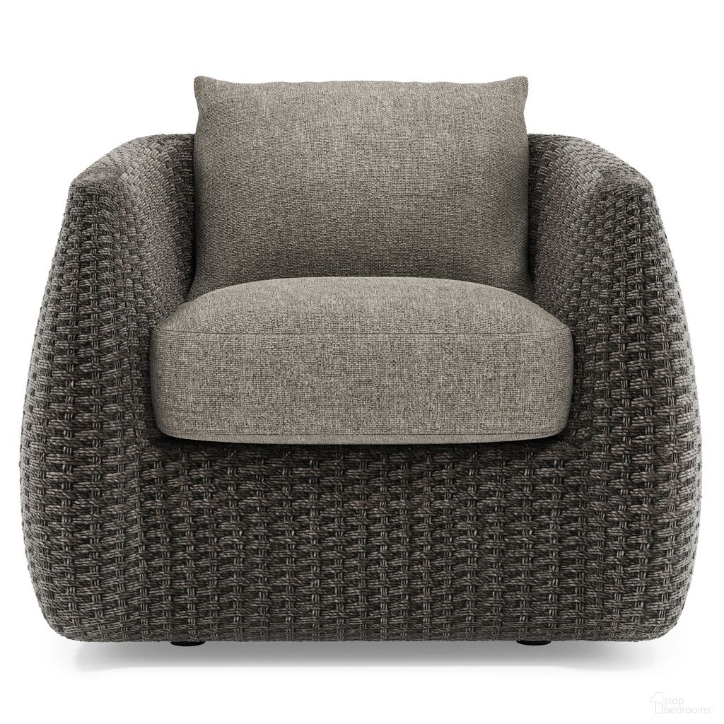 The appearance of Sarene Outdoor Chair In Grey designed by Bernhardt in the modern / contemporary interior design. This grey piece of furniture was selected by 1StopBedrooms from to add a touch of cosiness and style into your home. Sku: O4472C. Material: Fabric.