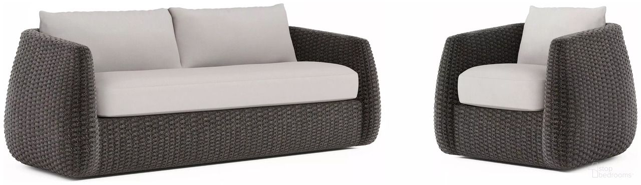 The appearance of Sarene Outdoor Living Room Set In Grey and Beige designed by Bernhardt in the modern / contemporary interior design. This grey and beige piece of furniture was selected by 1StopBedrooms from Sarene Collection to add a touch of cosiness and style into your home. Sku: O4477A;O4472A. Material: Woven.