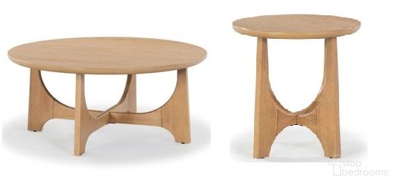 Sasha Wood Occasional Table Set In Natural