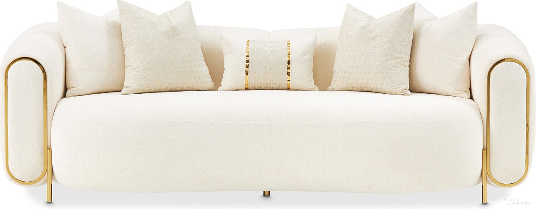 Sassani Sofa In Crepe and Gold