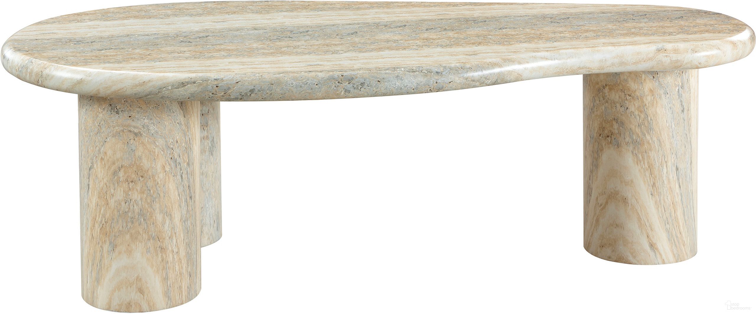 The appearance of Sassari Concrete Coffee Table In Travertine designed by Meridian in the modern / contemporary interior design. This travertine piece of furniture was selected by 1StopBedrooms from Sassari Collection to add a touch of cosiness and style into your home. Sku: 99095Travertine-CT Box 1/2 (Top);99095Travertine-CT Box 2/2 (Base). Material: Concrete.