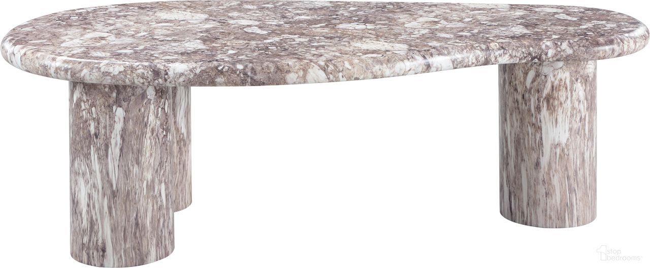 The appearance of Sassari Marble Finish Concrete Coffee Table In Brown designed by Meridian in the modern / contemporary interior design. This brown piece of furniture  was selected by 1StopBedrooms from Sassari Collection to add a touch of cosiness and style into your home. Sku: 99095Brown-CT Box 1/2 (Top);99095Brown-CT Box 2/2 (Base). Material: Concrete.