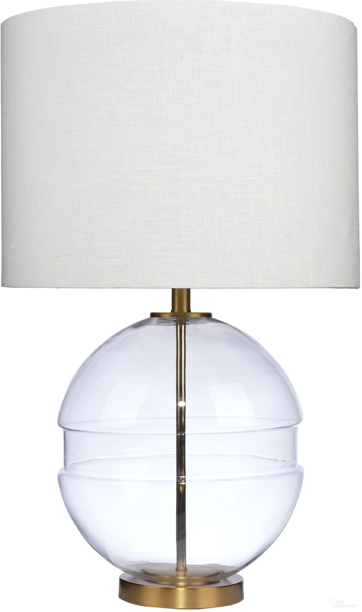 Satellite Antique Brass Table Lamp