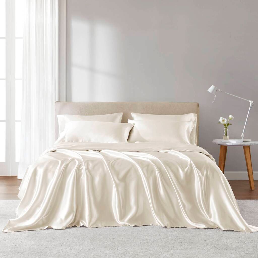 Satin Luxury Sheet Set In Ivory