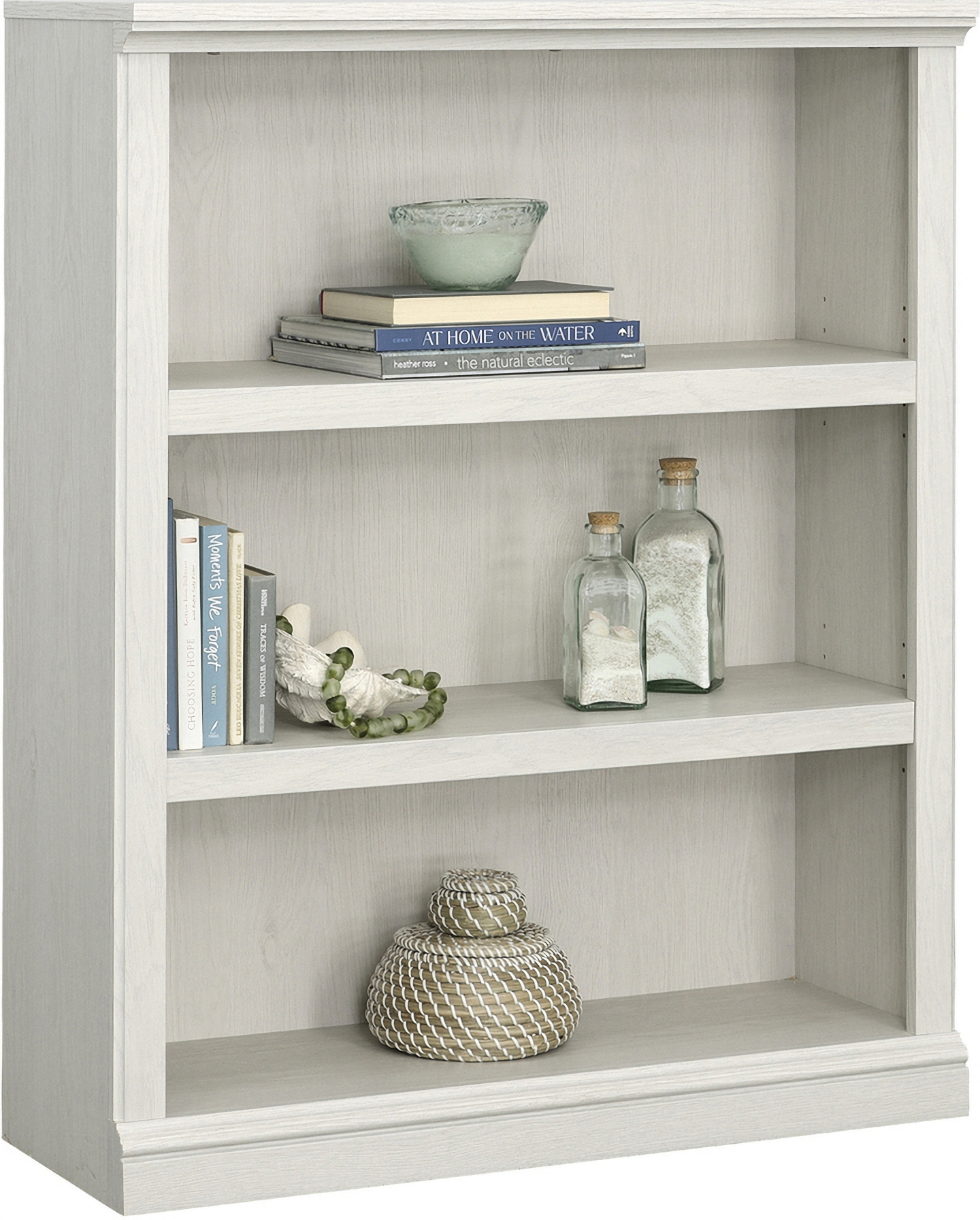 Sauder Select 3-Shelf Bookcase In Glacier Oak | 1StopBedrooms