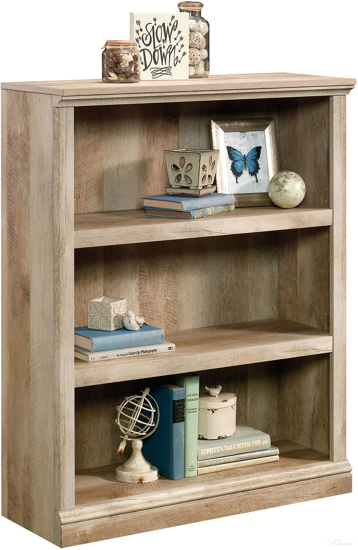 Sauder Select 3-Shelf Bookcase In Lintel Oak