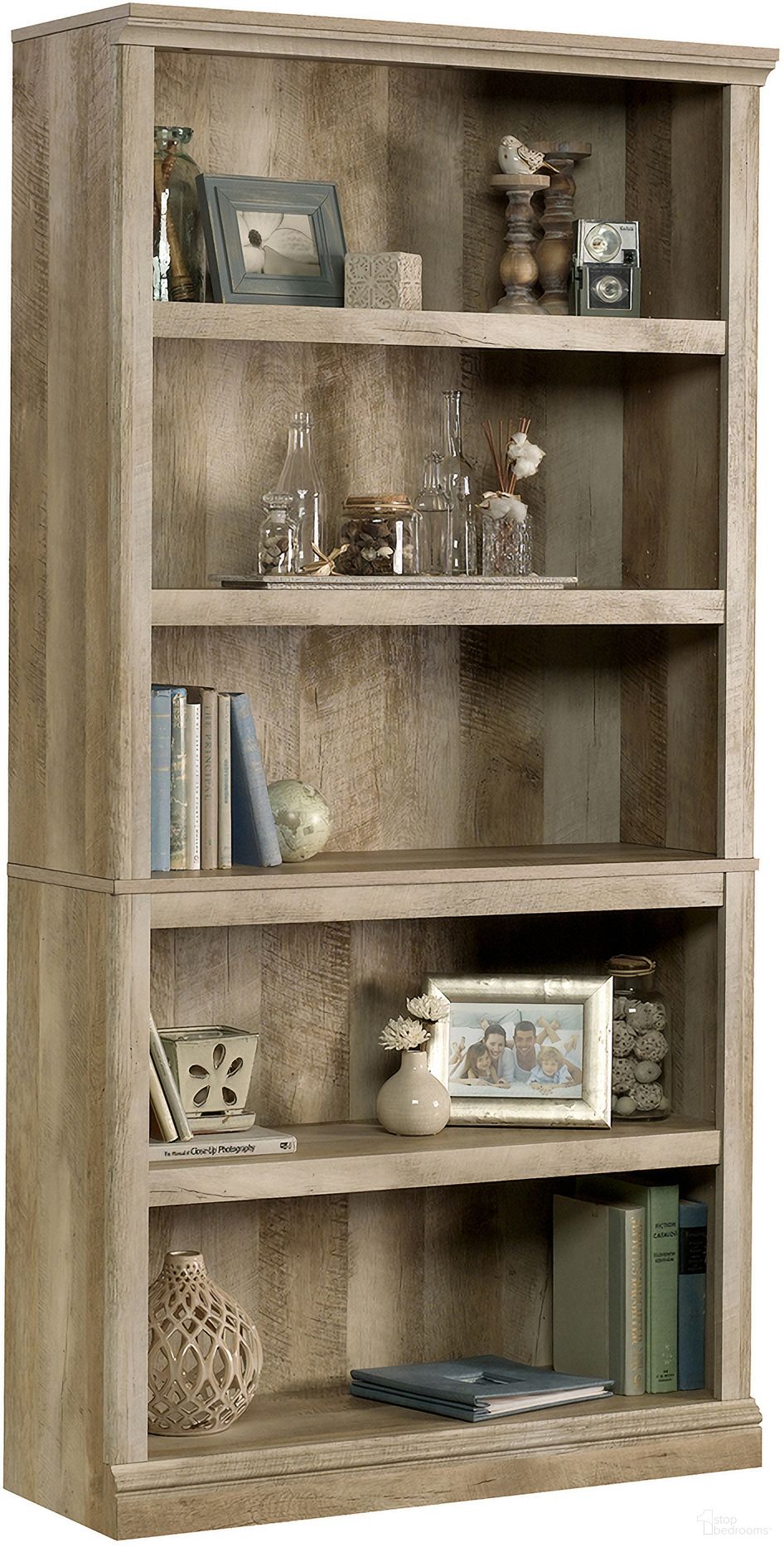 Sauder Select 5-Shelf Bookcase In Lintel Oak