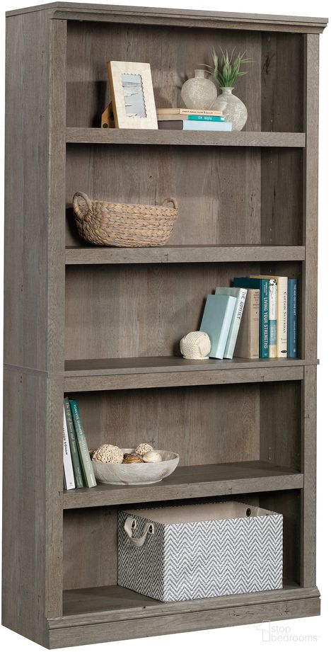 The appearance of Sauder Select 5-Shelf Bookcase In Mystic Oak designed by Sauder in the transitional interior design. This mystic oak piece of furniture was selected by 1StopBedrooms from Sauder Select Collection to add a touch of cosiness and style into your home. Sku: 426422. Material: Engineered Wood.