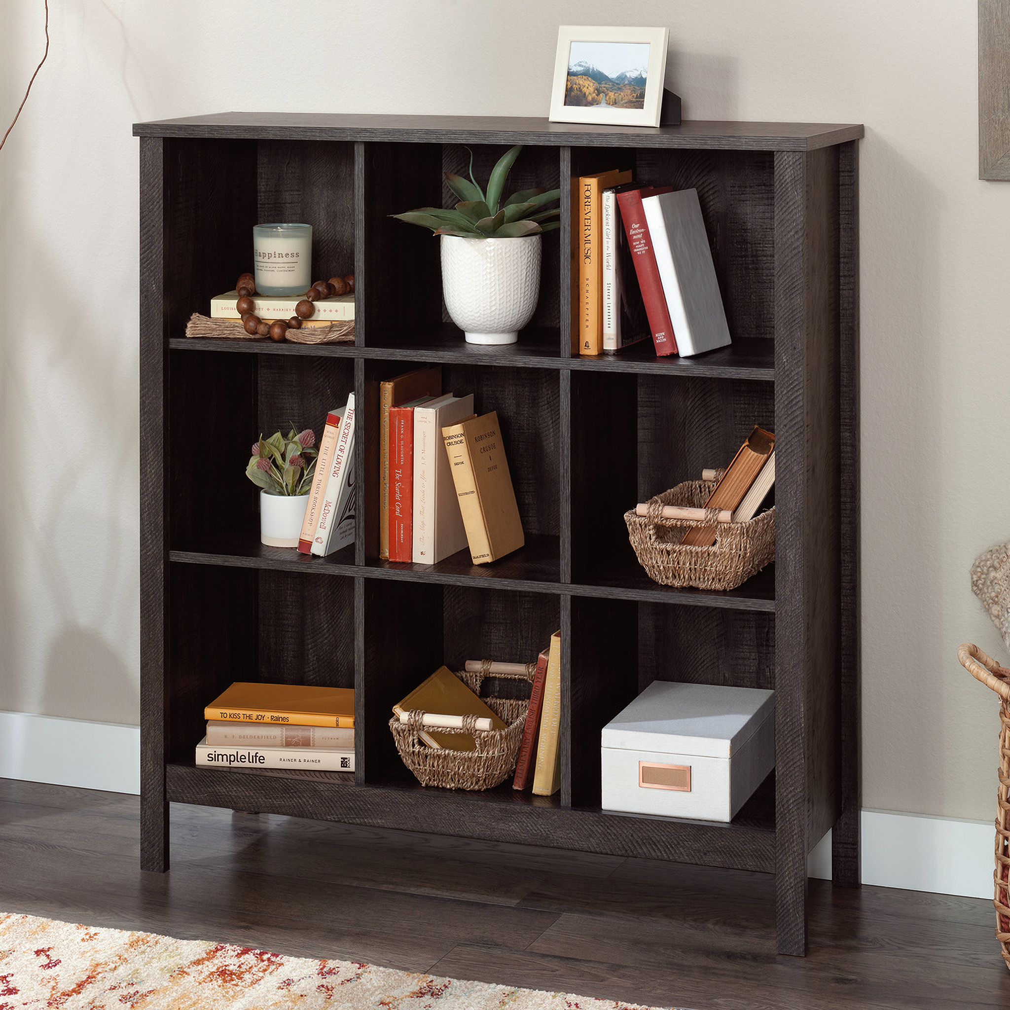 Sauder Select Bookcase In Blade Walnut 1StopBedrooms
