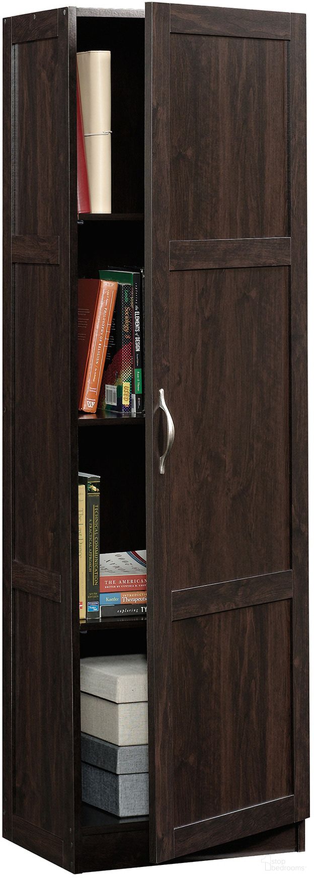 The appearance of Select 18 Inch Storage Cabinet In Cinnamon Cherry designed by Sauder in the transitional interior design. This cinnamon cherry piece of furniture was selected by 1StopBedrooms from Sauder Select Collection to add a touch of cosiness and style into your home. Sku: 419620. Material: Engineered Wood.