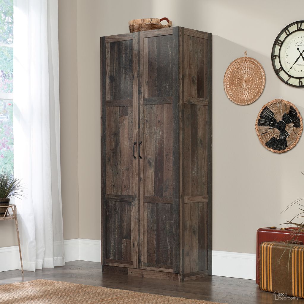 Sauder Select Storage Cabinet In Reclaimed Pine