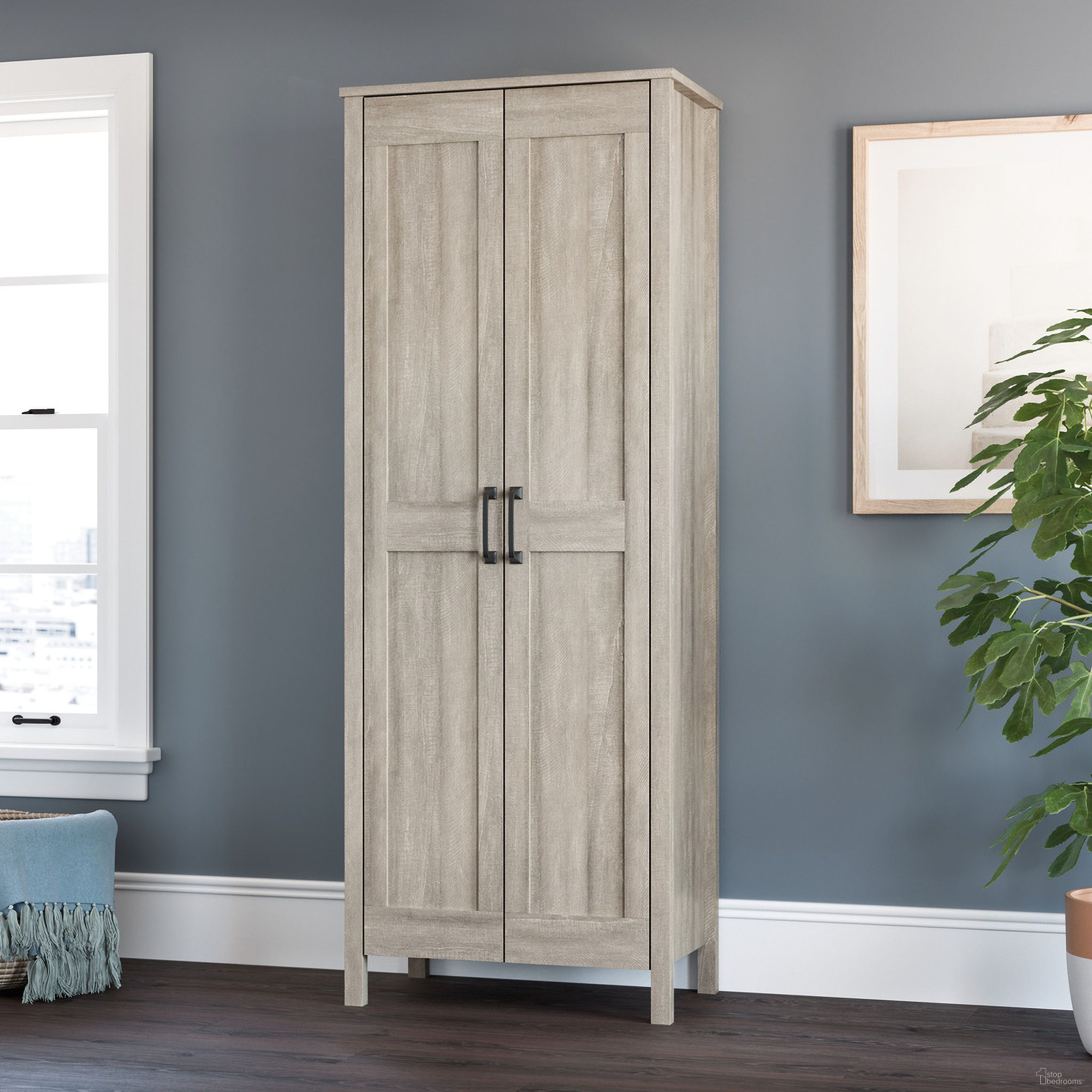 The appearance of Sauder Select Storage Cabinet In Spring Maple designed by Sauder in the transitional interior design. This spring maple piece of furniture was selected by 1StopBedrooms from Sauder Select Collection to add a touch of cosiness and style into your home. Sku: 427257. Material: Engineered Wood.