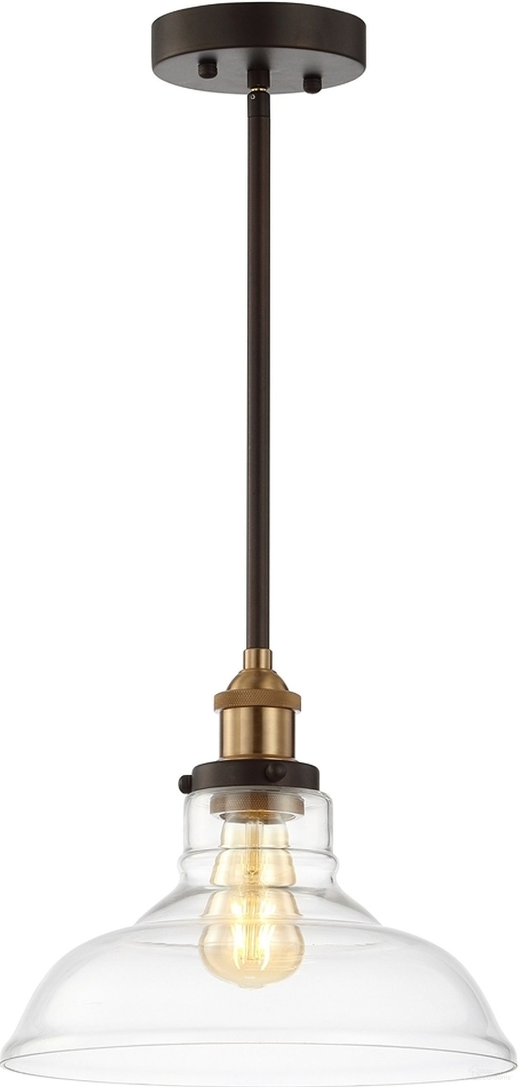 The appearance of Saul Dark Gray and Brass Gold Pendant designed by Safavieh in the modern / contemporary interior design. This dark gray piece of furniture was selected by 1StopBedrooms from Safavieh PND Collection to add a touch of cosiness and style into your home. Sku: PND4070A. Material: Brass.