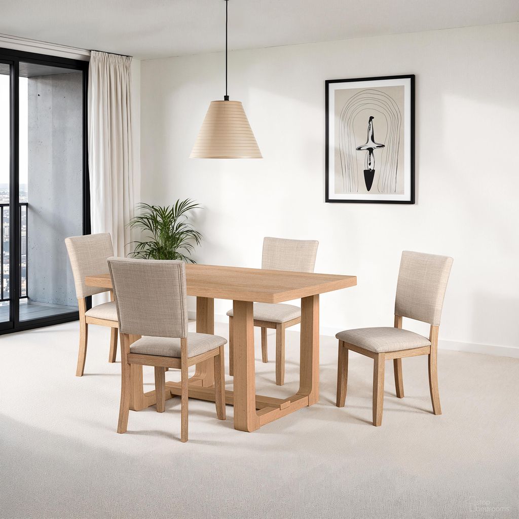 Sauro Dining Room Set In Natural