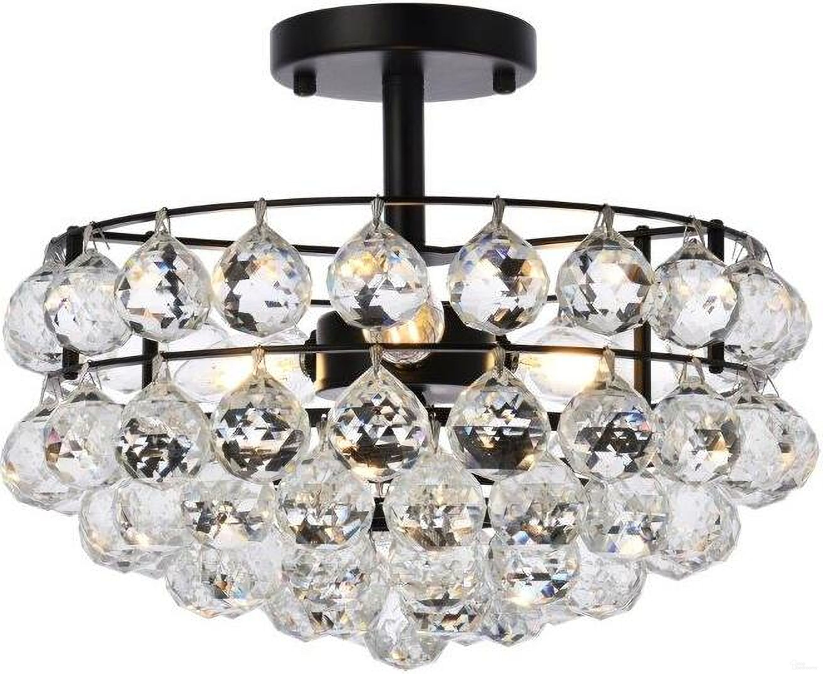 Savannah 14 Inch Flush Mount In Black