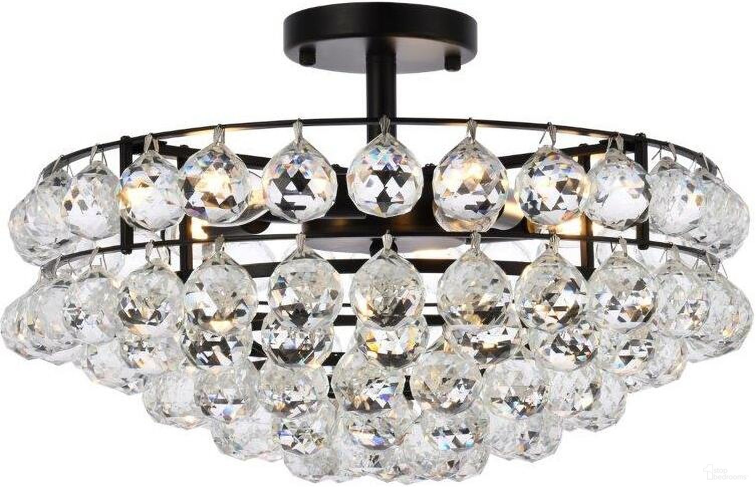 Savannah 18 Inch Flush Mount In Black