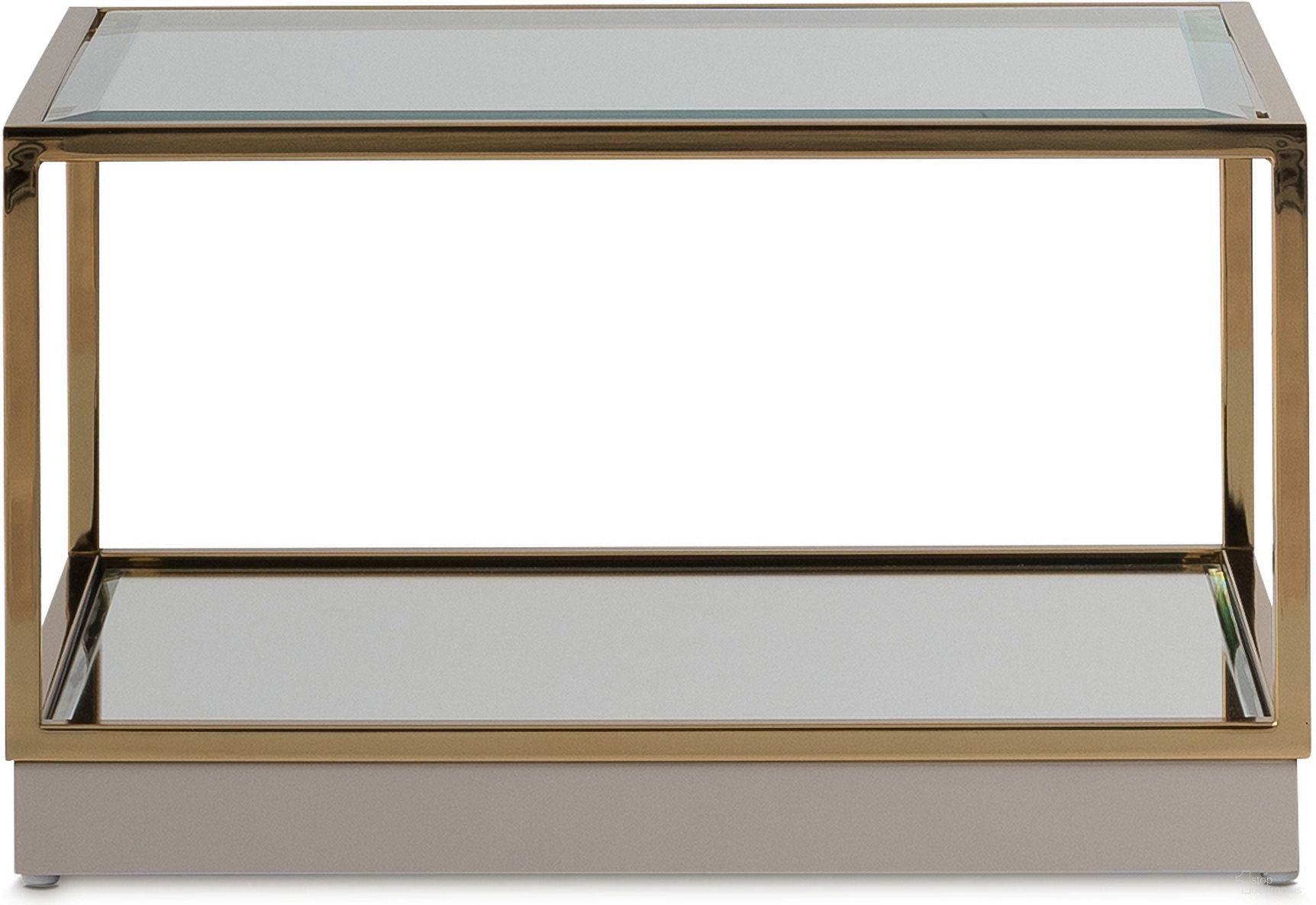Savannah Breeze Short Cocktail Table Set of 2 In Bright Gold