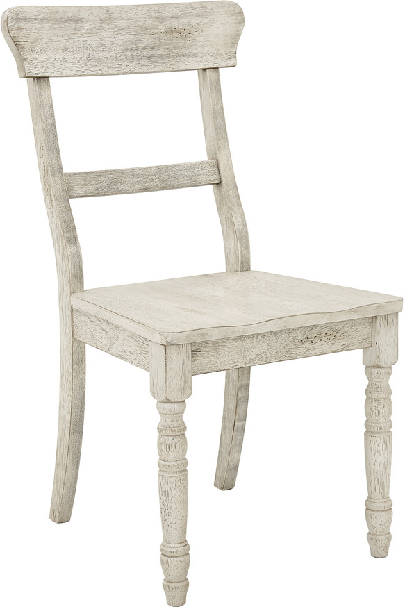 Savannah Court Dining Chair Set of 2 In Antique White by Progressive  Furniture