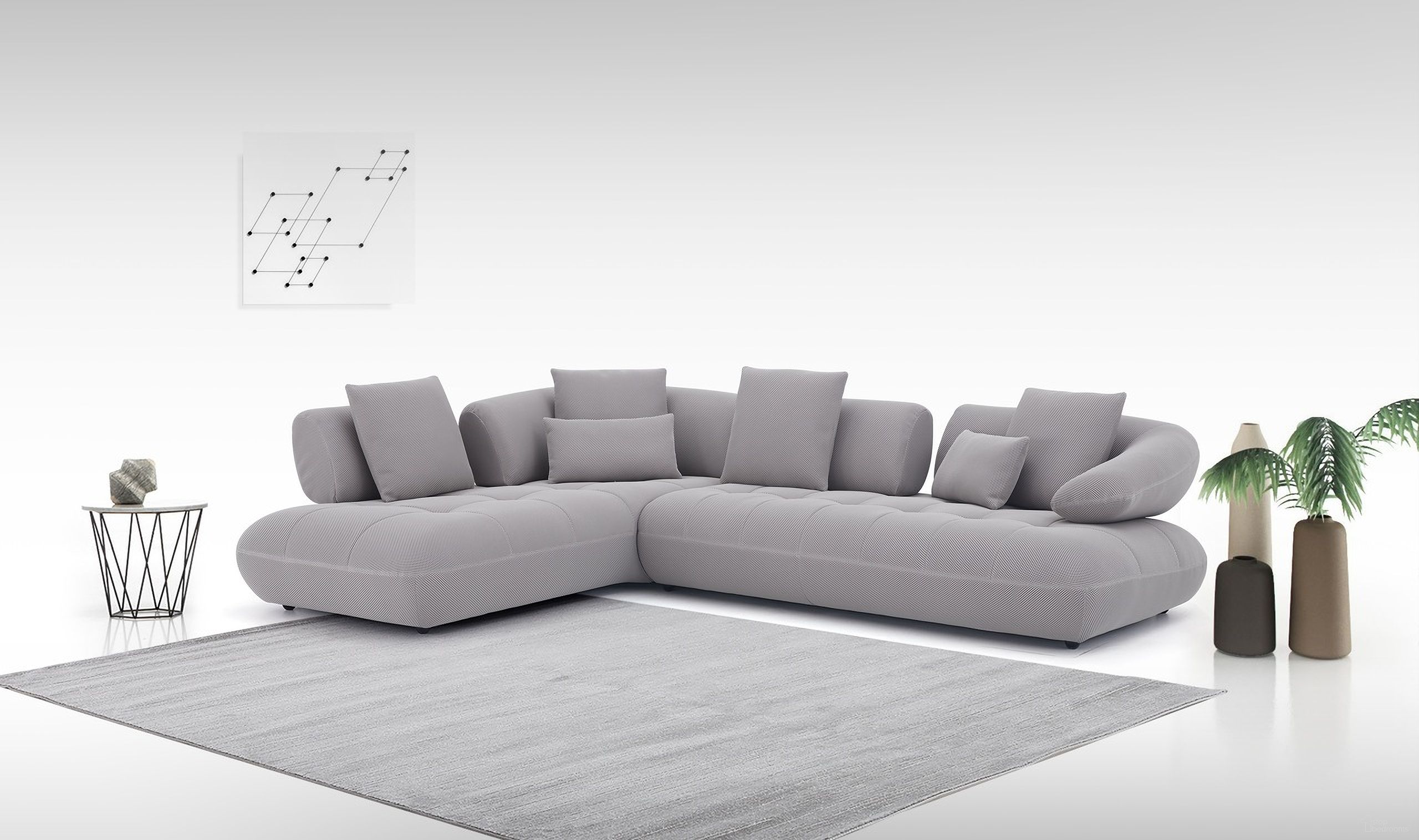 Savannah LHF Chaise In Gray