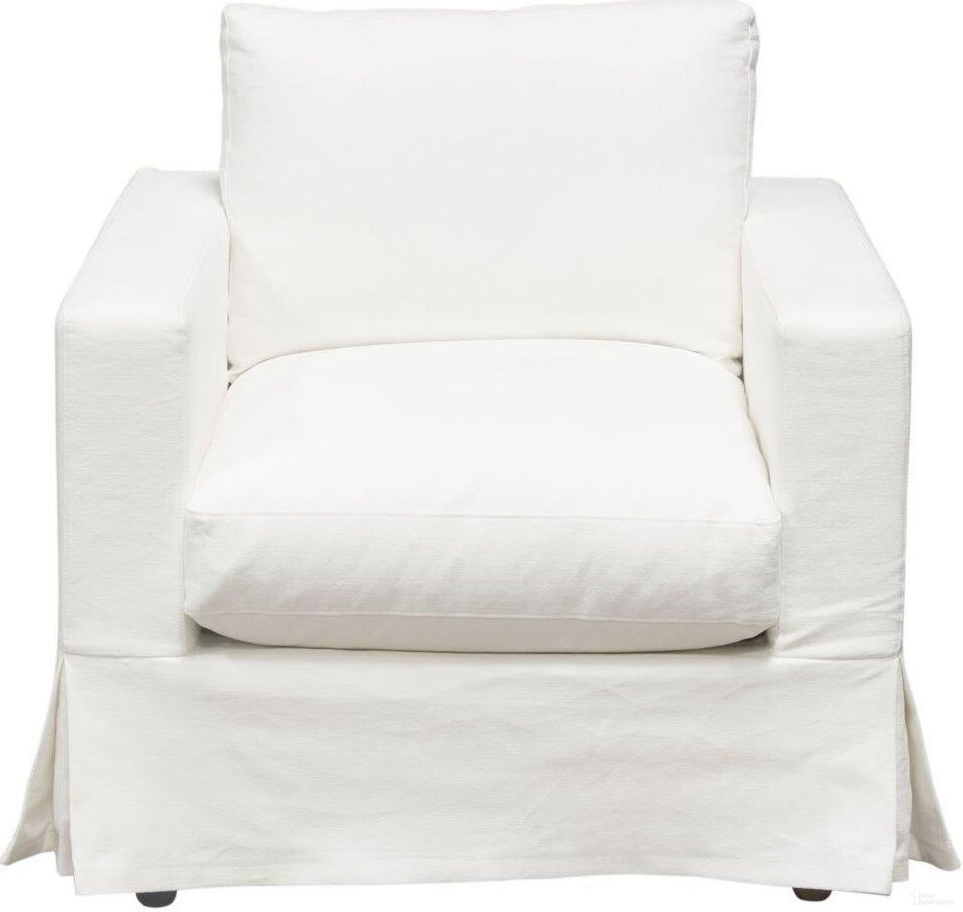 The appearance of Savannah Slip-Cover Chair In White Natural Linen designed by Diamond Sofa in the modern / contemporary interior design. This white piece of furniture was selected by 1StopBedrooms from Savannah Collection to add a touch of cosiness and style into your home. Sku: SAVANNAHCHWH. Material: Fabric.