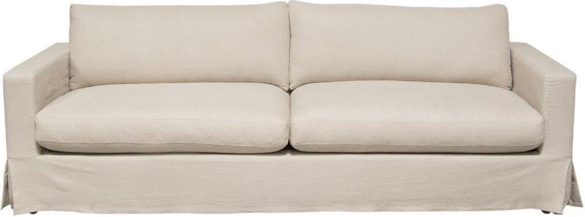 Stone cumulus discount linen slipcover armchair