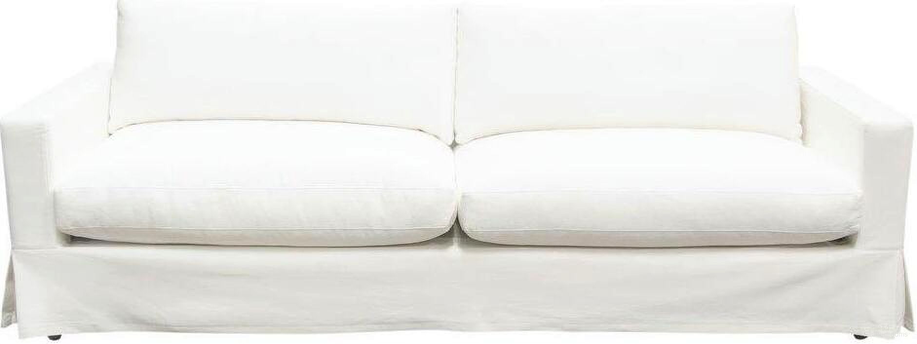 The appearance of Savannah Slip-Cover Sofa In White Natural Linen designed by Diamond Sofa in the modern / contemporary interior design. This white piece of furniture was selected by 1StopBedrooms from Savannah Collection to add a touch of cosiness and style into your home. Sku: SAVANNAHSOWH. Material: Fabric.