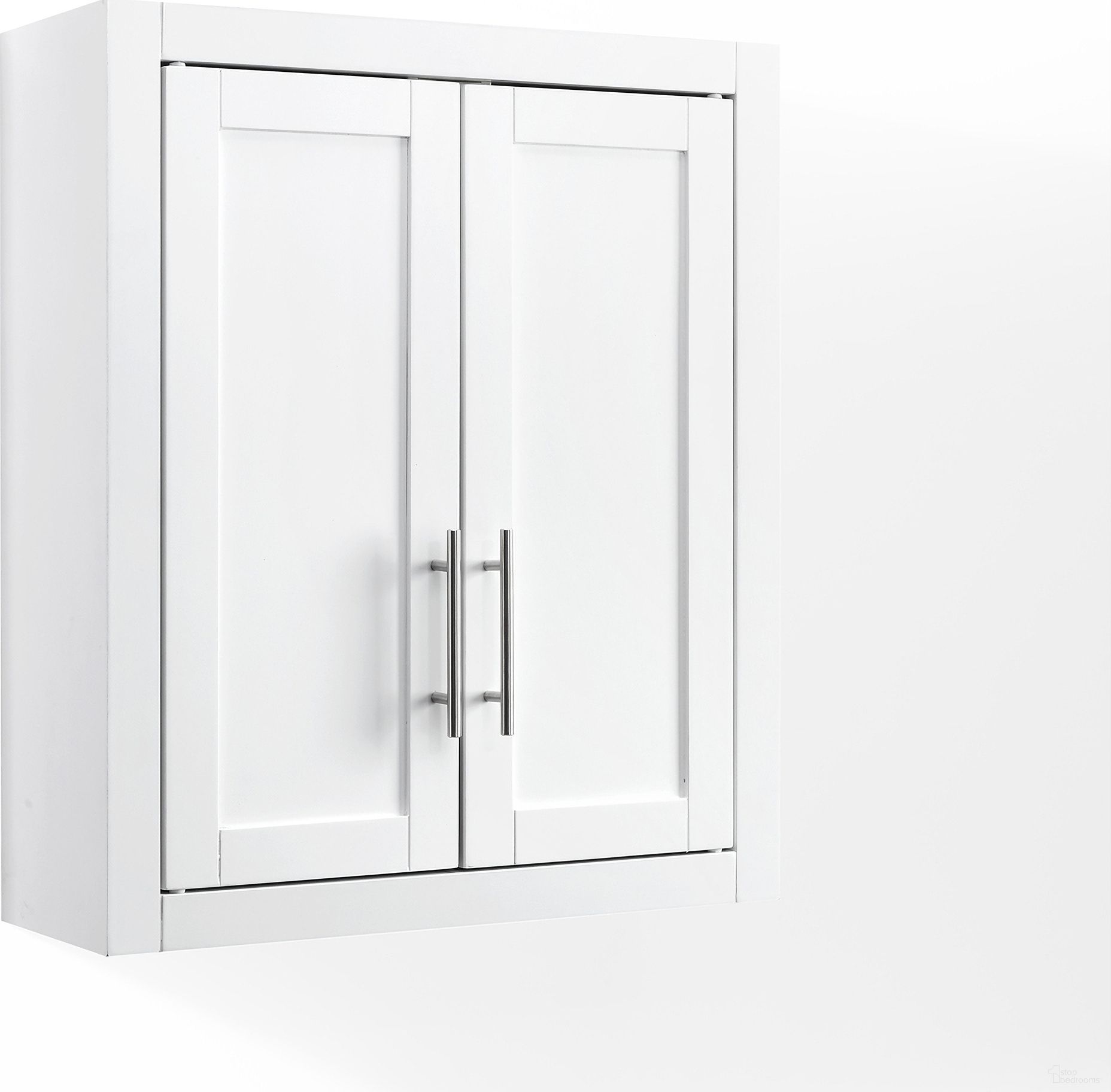 Savannah Wall Mounted Storage Cabinet In White