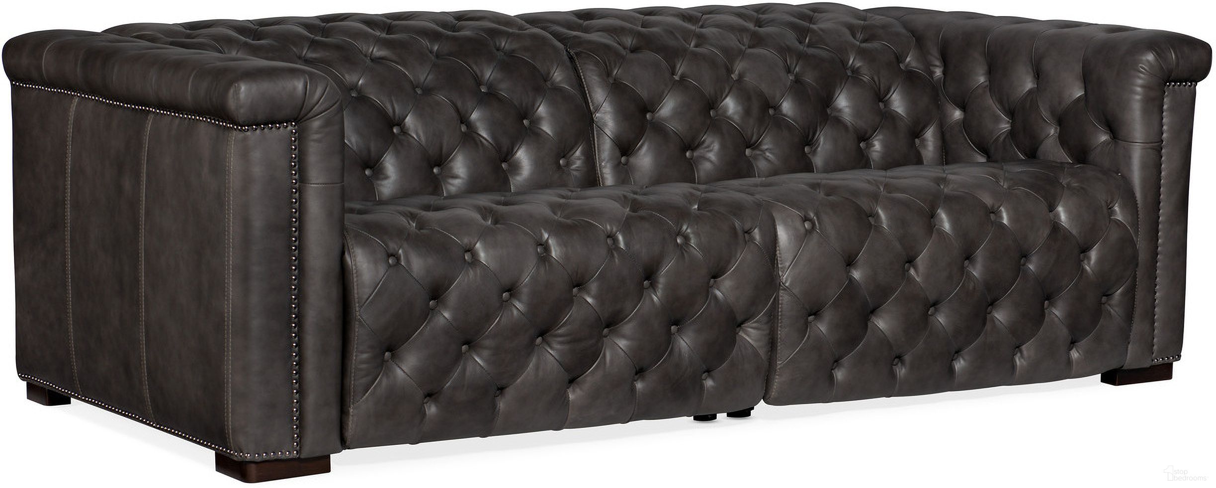 The appearance of MS Savion Grey Power Reclining LAF/RAFLoveseat designed by Hooker in the traditional interior design. This grey piece of furniture was selected by 1StopBedrooms from MS Collection to add a touch of cosiness and style into your home. Sku: SS434-1.5RL-P-PH-096. Material: Leather.