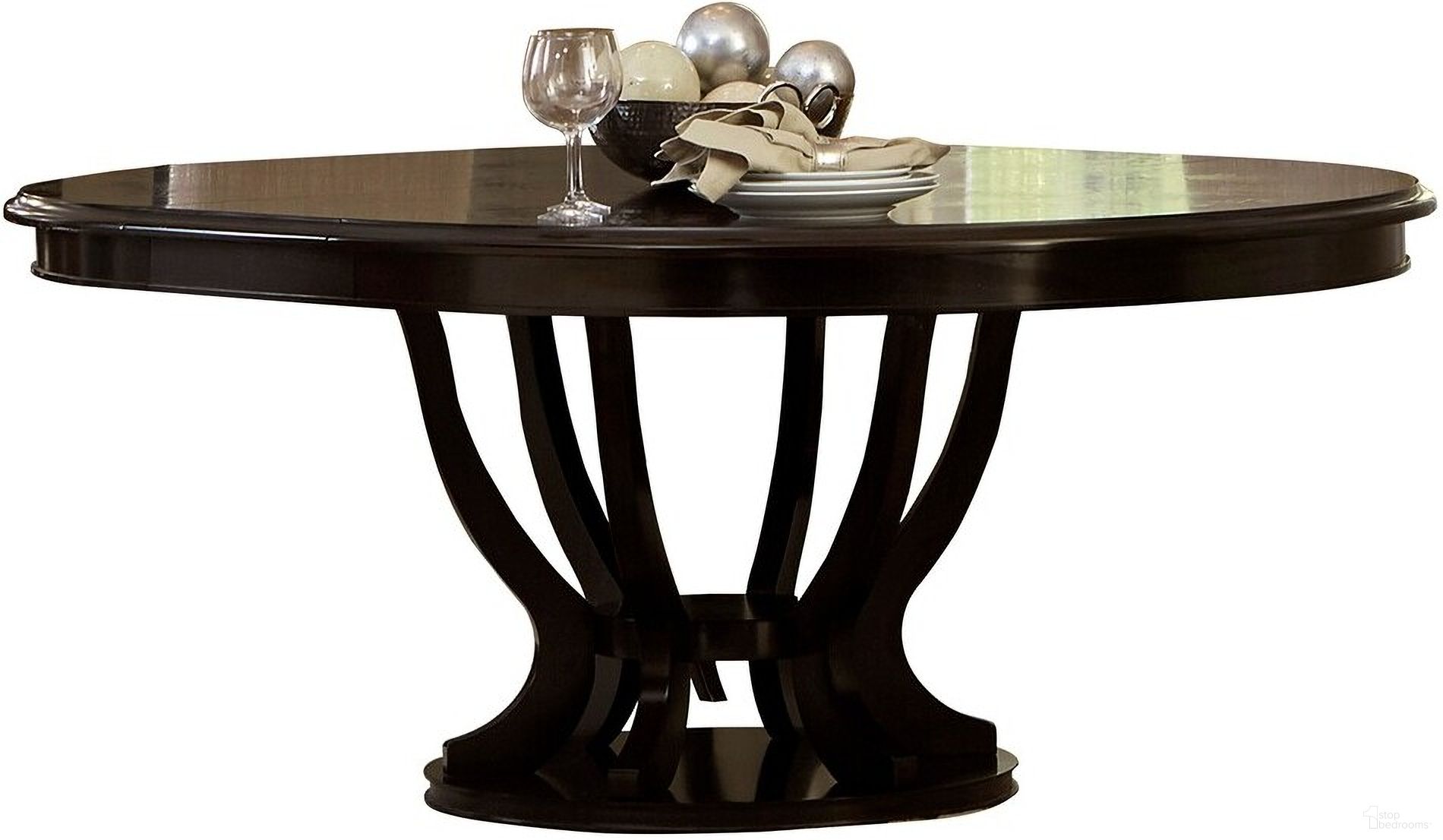 Savion Round/Oval Dining Table In Espresso