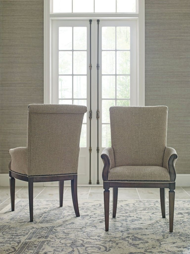 Savona Camille Upholstered Armchair Set of 2 In Versaille