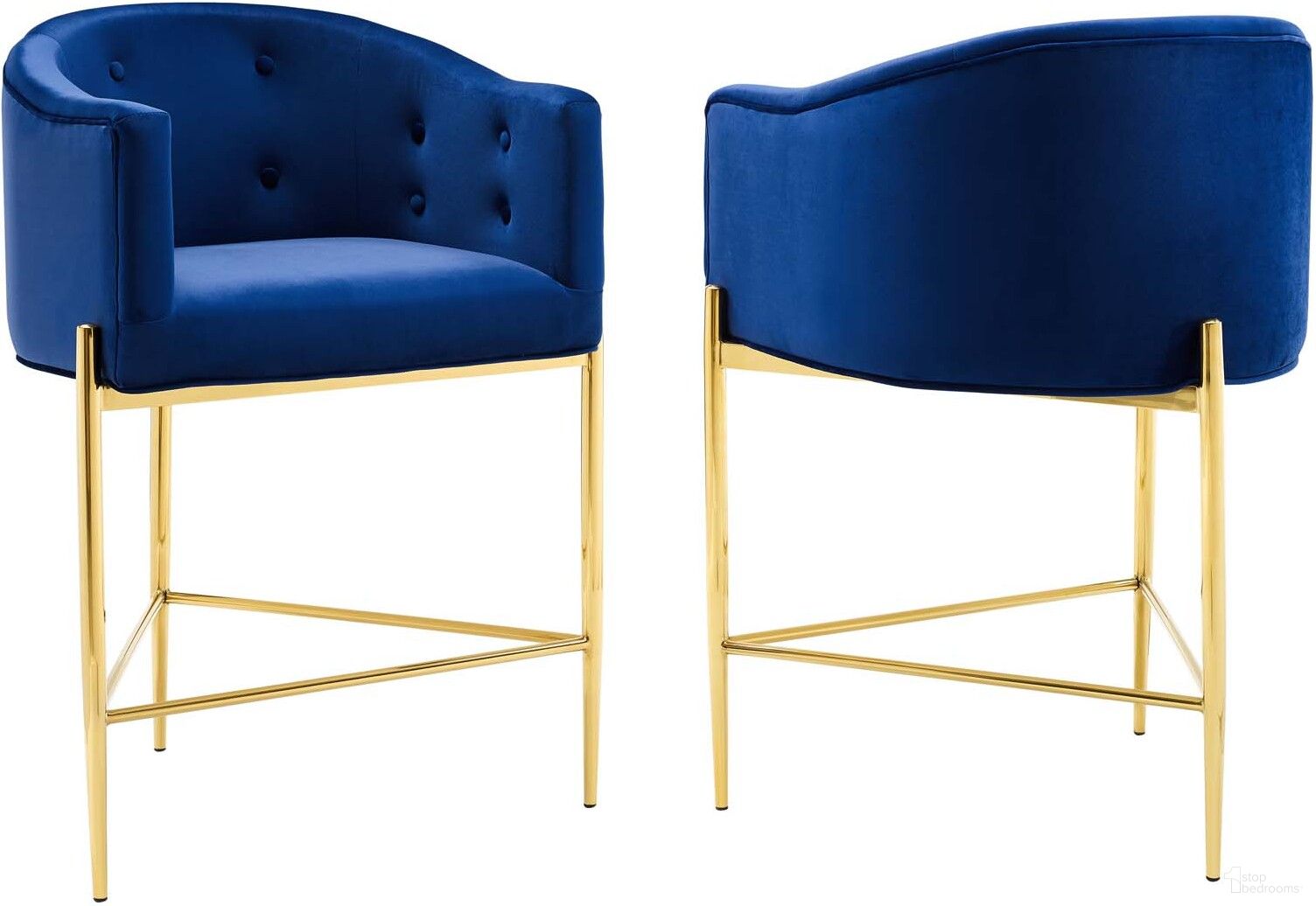 The appearance of Savour Tufted Performance Velvet Counter Stool Set of 2 In Navy designed by Modway in the modern / contemporary interior design. This navy piece of furniture was selected by 1StopBedrooms from Savour Collection to add a touch of cosiness and style into your home. Sku: EEI-3910-NAV;EEI-3910-NAV. Material: Plywood.