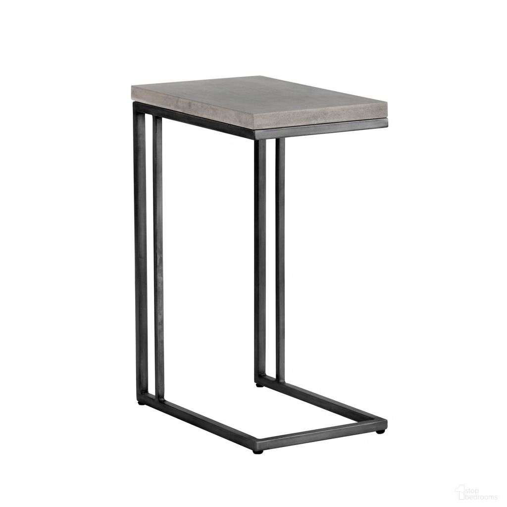 Sawyer End Table In Black and Grey