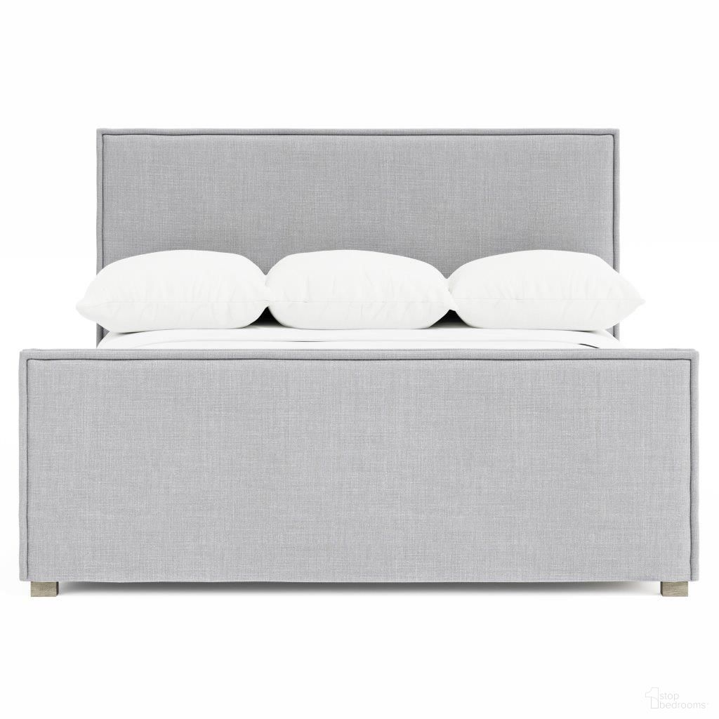 The appearance of Sawyer King Upholstered Panel Bed In Pebble and Morel designed by Bernhardt in the transitional interior design. This pebble/morel piece of furniture was selected by 1StopBedrooms from Highland Park Collection to add a touch of cosiness and style into your home. Sku: 398FR6M;398H06M. Bed Type: Panel Bed. Material: Wood. Bed Size: King.