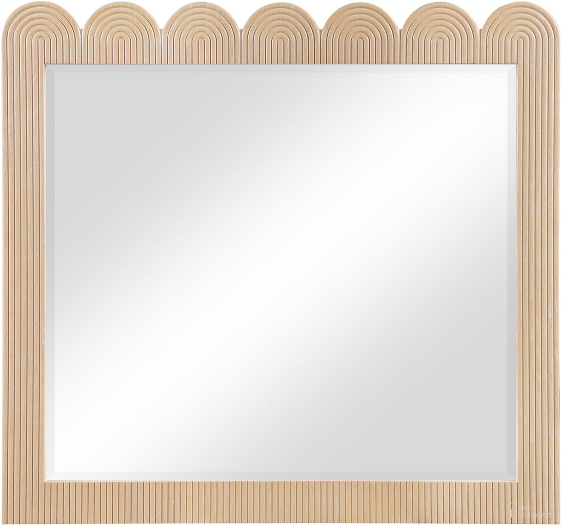 The appearance of Scallop Mirror In Natural and Natural designed by Meridian in the modern / contemporary interior design. This natural and natural piece of furniture was selected by 1StopBedrooms from Scallop Collection to add a touch of cosiness and style into your home. Sku: 334Natural-M. Material: Oak Veneer.