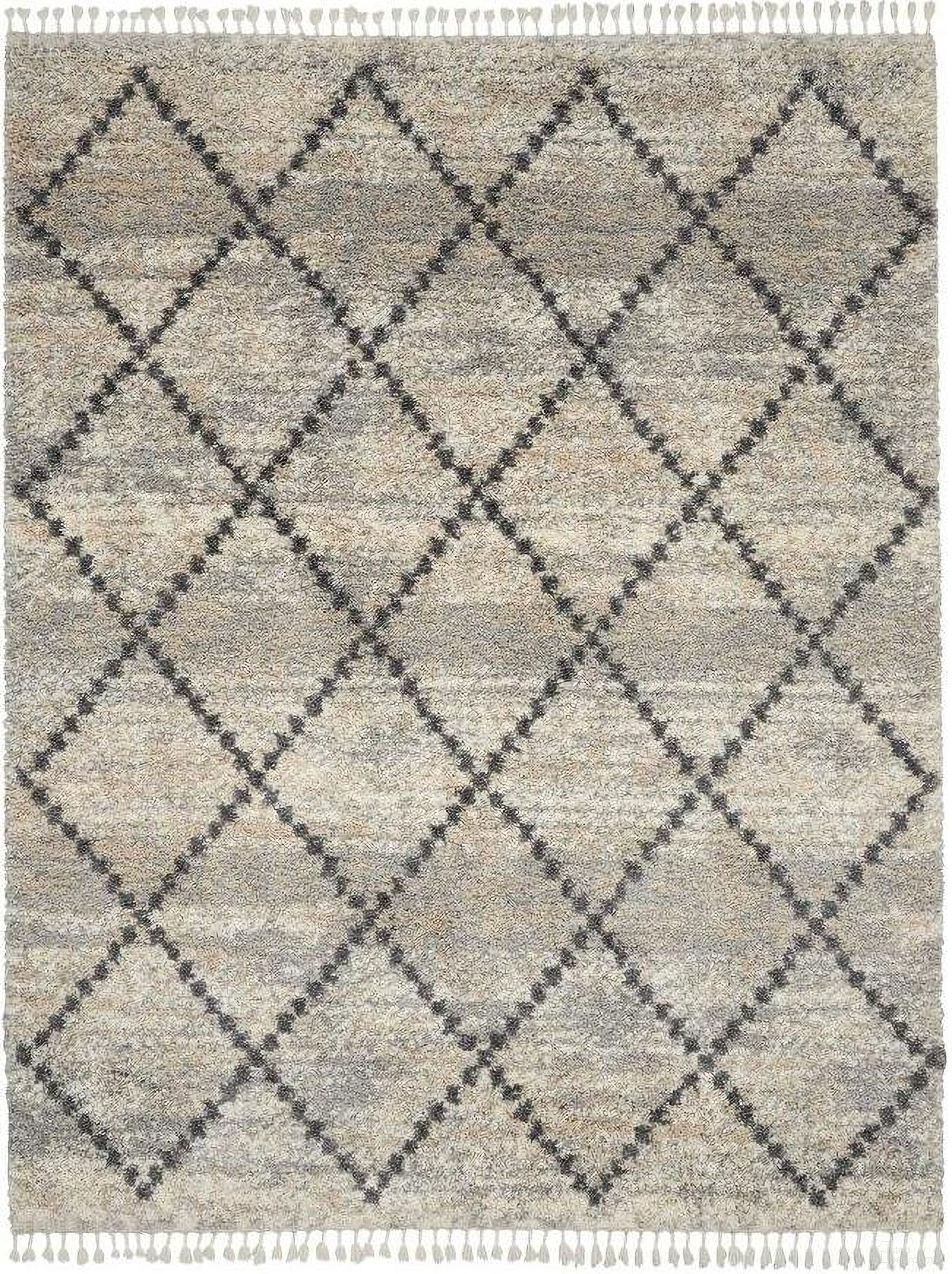 Scandinavian Shag Silver Grey 9' x 12' Area Rug