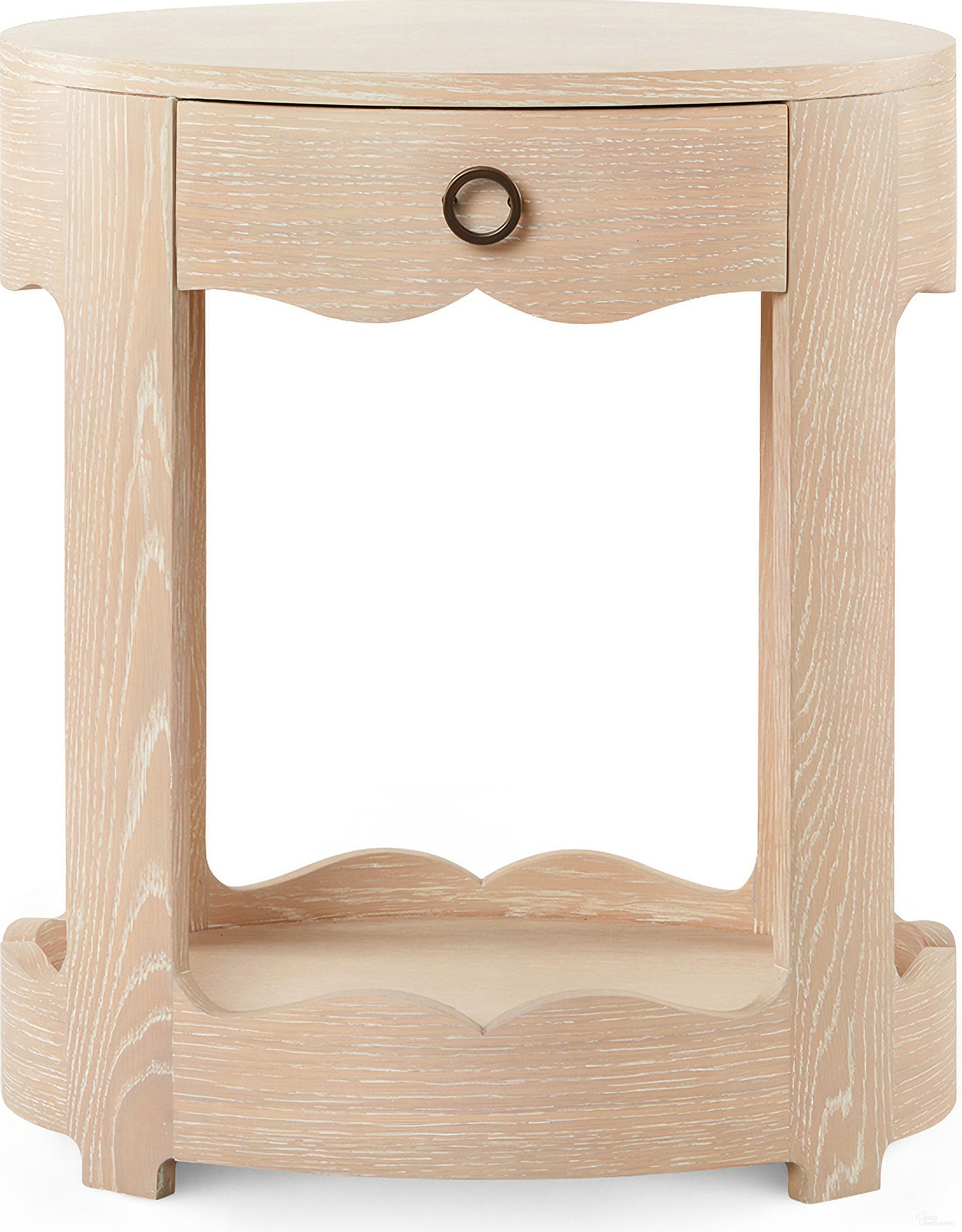 Scarlett 1-Drawer End Table In Sand